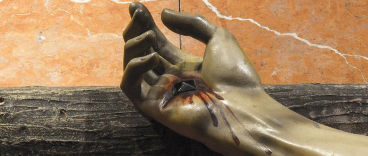 Slider Hand Kreuzigung