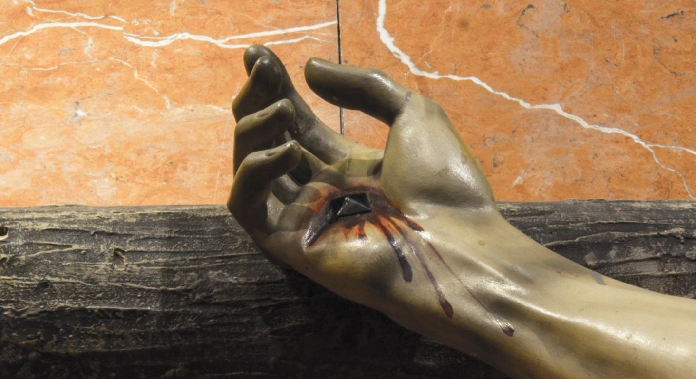 Slider Hand Kreuzigung